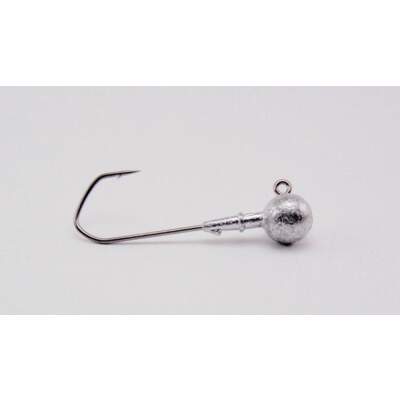 Rundkopf Jig Gr. 6/0, (25 Stck) Black Nickel 28/30g