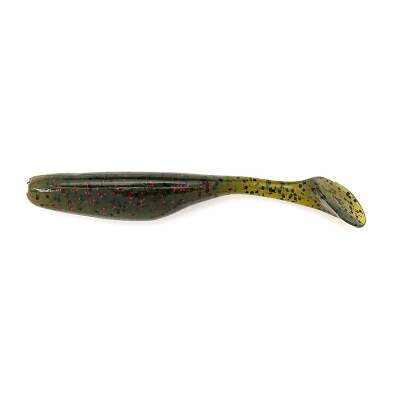 Bass Assassin Walleye Assassin 4"  Avocado Red Glitter