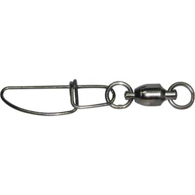 Eisele Cross Lok Karabiner mit Wirbel schwarz Gr. 1/0 / 65kg