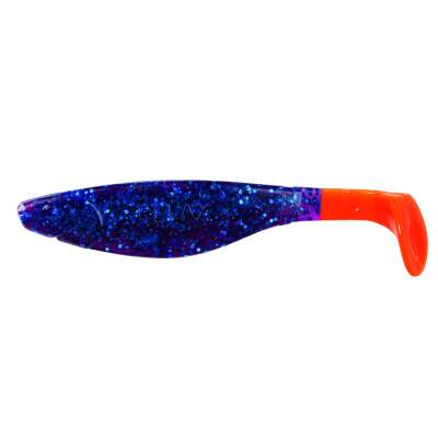 4" Relax Kopyto River 11cm 110 OT violett-transparent-glitter / orange tail