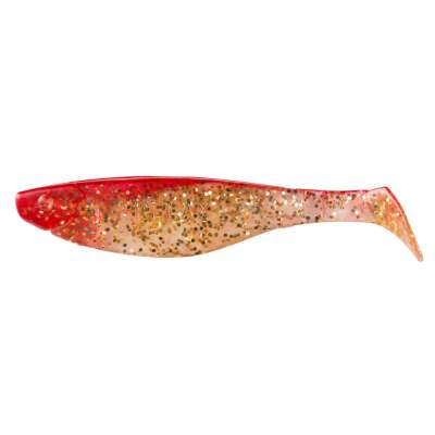 4" Relax Kopyto River 11cm 079 klar gold-Glitter / rot