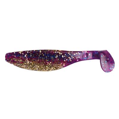 4" Relax Kopyto River 11cm B313 klar gold Glitter / violett  blue Glitter