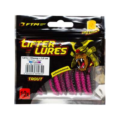 FTM Lifter Lures Larvy Cheese 3,5cm Fb. 613 Hot Pink / Black UV