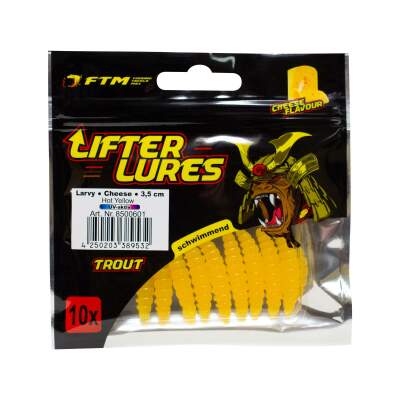 FTM Lifter Lures Larvy Cheese 3,5 cm Hot Yellow UV