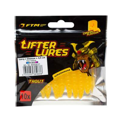 FTM Lifter Lures Larvy Cheese 4,5 cm Hot Yellow UV