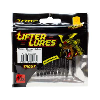 FTM Lifter Lures Wurmy Cheese 6,5 cm Black