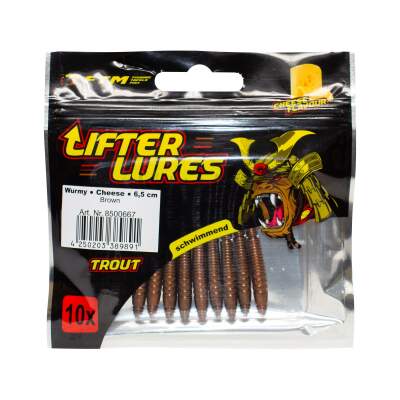 FTM Lifter Lures Wurmy Cheese 6,5 cm Brown